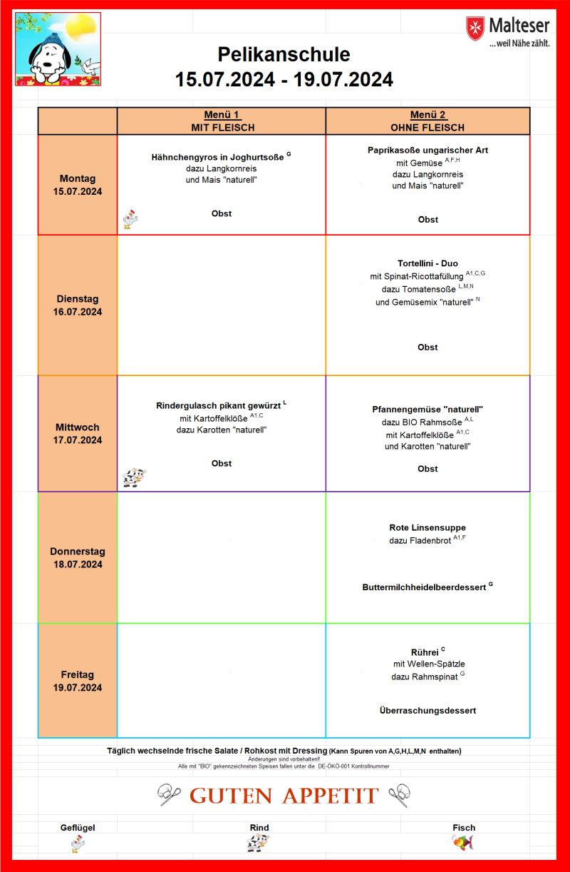 Speiseplan